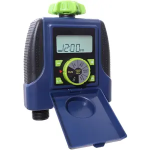 2 Outlet Garden Automatic Water Timer Digital  Solenoid Valve Sprinkler Timer  Controller System Blue