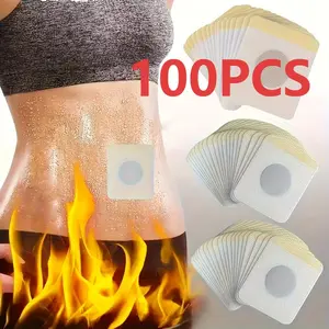 1 Bag with 100 Navel Stickers, Suitable for Men and Women, Ideal Gift for Holidays and Parties, Perfect for Festive Occasions, Heating Pad Stickers, Hot Compress Heat Pad, Heat Patches
