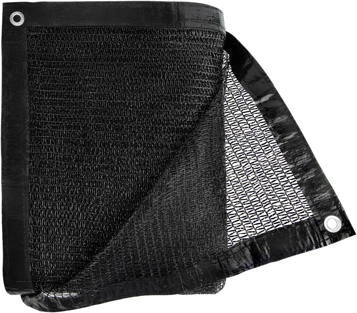 Black outdoor shade net, courtyard shade net, breathable sun shade, suitable for gazebos, awnings, greenhouses, balconies, garages, swimming pools, lawns, and fences, UV-resistant material, high-density weave, sun protection net cloth