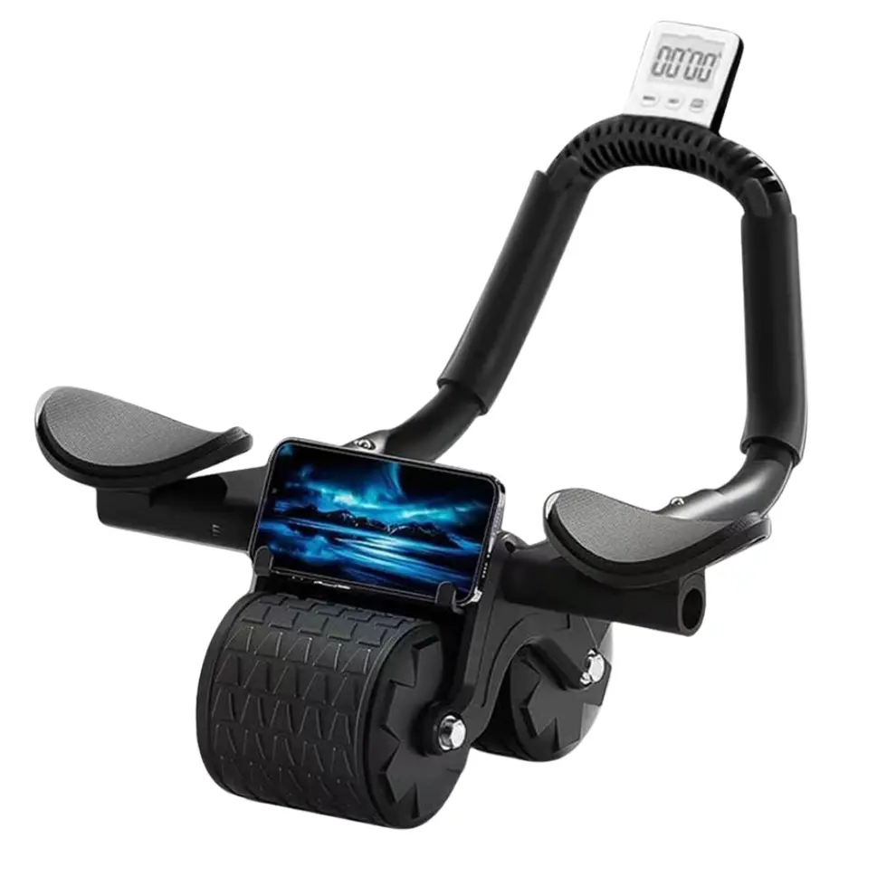 Ab Roller Wheel - Portable Functional Fitness Tool for Core Strength Training, Abs at Home Workouts for Flat Tummy, Extended Plank Full-Body Target Sports & Outdoor Equipment, Targets Abdominals, Portable Fitness Tool, Home Abs Workout, Stomach Workout Eq