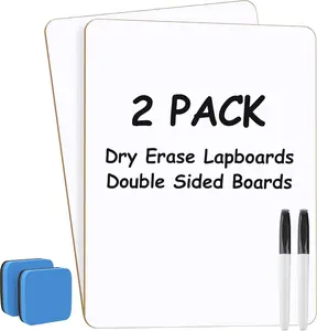 2 Pack Dry Erase Board, 9 x 12 Inch Mini White Board, Double-Sided Portable Whiteboards