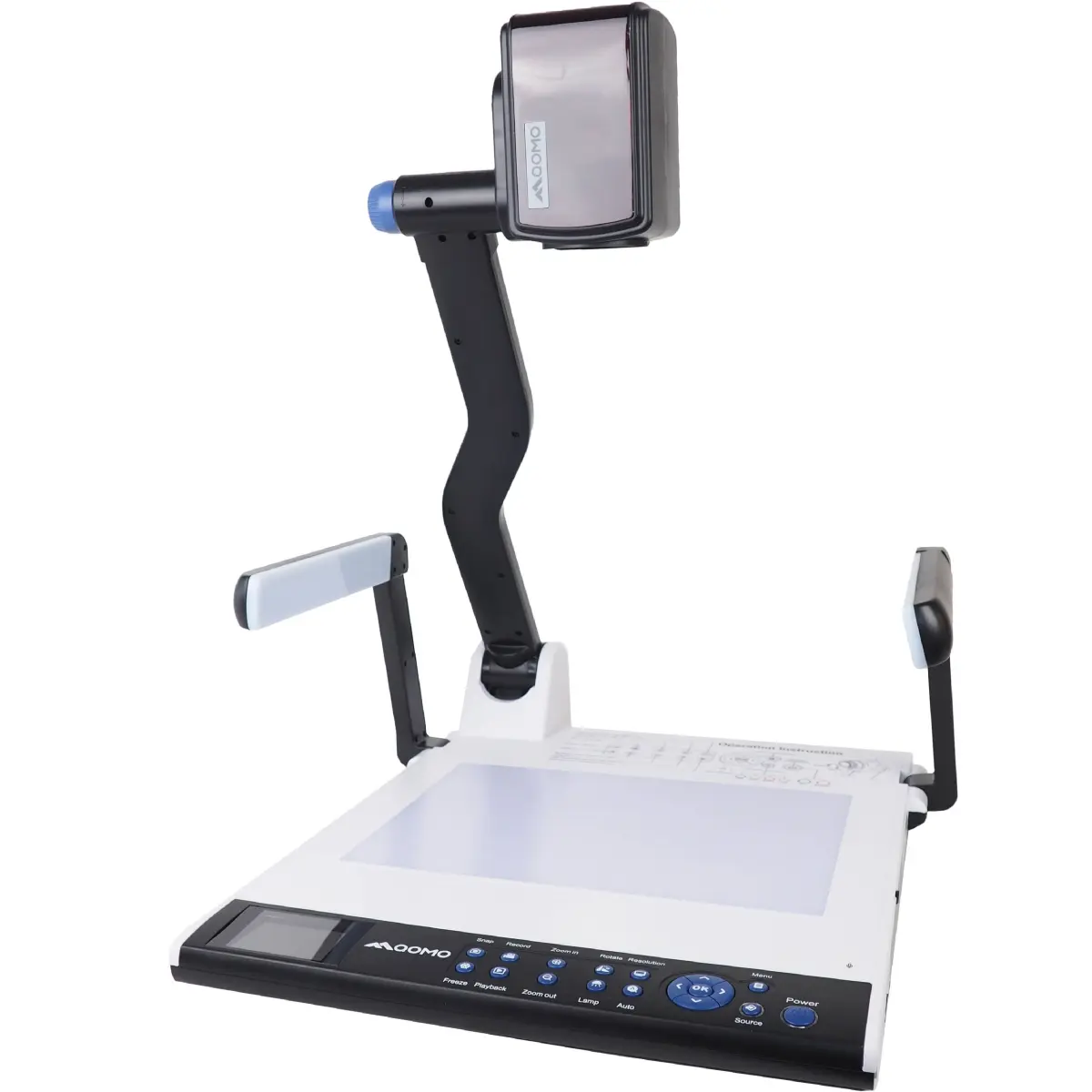 Qomo QD5000 Flatbed Document Camera, 8.3 MP, 4K Hdmi In & Out, 10X Optical 10X Digital Zoom Desktop Document Camera