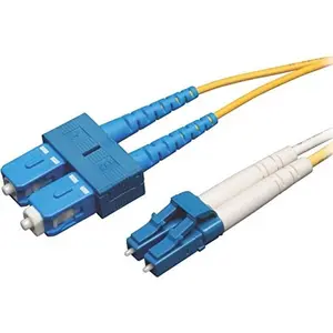 Tripp Lite N366-30M 30 m/100 ft 8.3/125 Fiber Optic Cable, 8.3 Micron LC Duplex Connectors, SC Plugs, Glass Ends