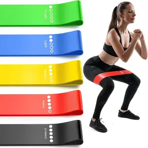 High Elastic Soft Yoga Stretch Band Set, Multi-Level Resistance Bands, Home Fitness Training Equipment, Tpe Material, Gym, Home, Outdoor Use, Workout Accessories, Stretching Gear