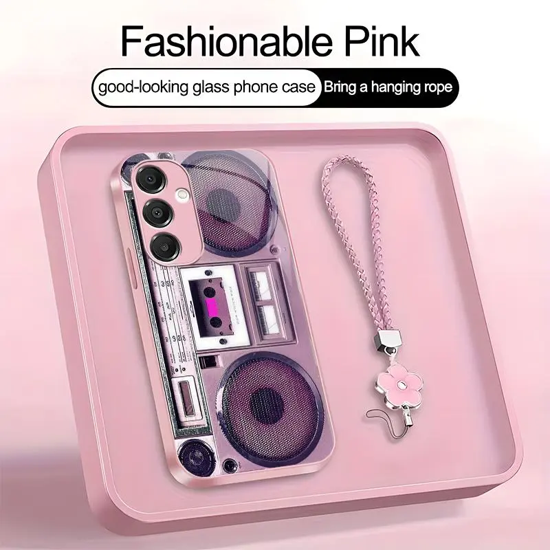 Suitable for [Galaxy A16 5g] high-end women's phone case🤩,retro cassette tape pattern, fun and appealing🥰✨, drop-resistant, affordably priced，fingerprint-resistant  YM99