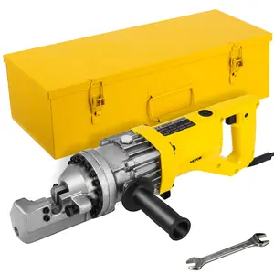 VEVOR Electric Rebar Cutter, 900W Portable Electric Hydraulic Rebar Cutter, Cutting up to 5/8 Inch#5 4-16mm Rebar within 3 Seconds,110V,with Easy to Carry Stainless Box