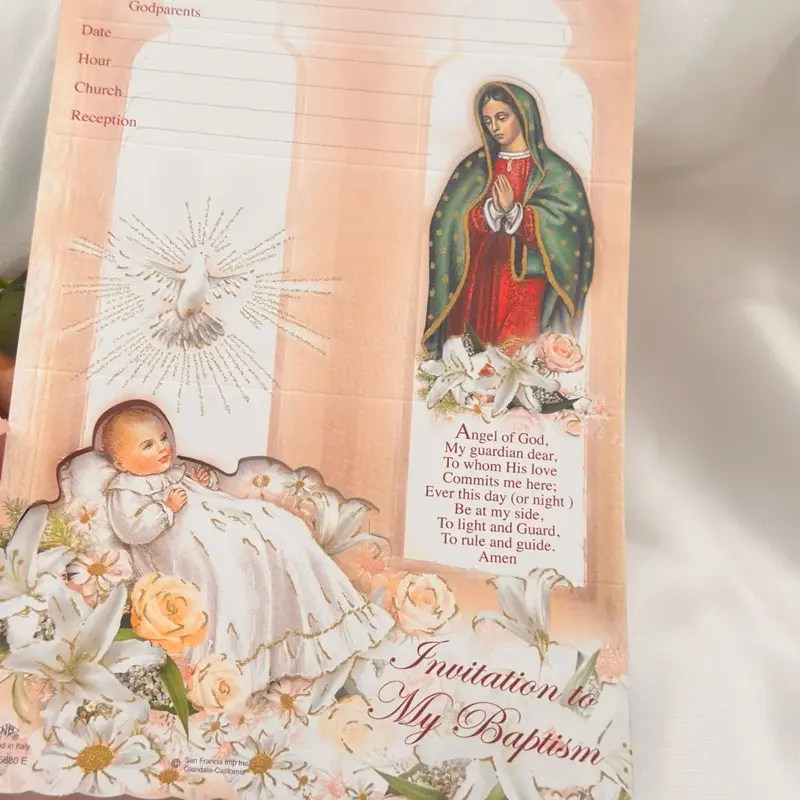 12-Piece Baptism Guest Invitations, Office Stationery with Practicality, Includes Envelopes for Celebration Events, Design