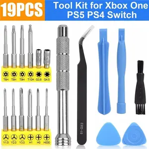 19-in-1 Game Console Repair Kit – Professional Cleaning & Tool Set for PS5, Xbox Series X/S, PS4 & Nintendo Switch