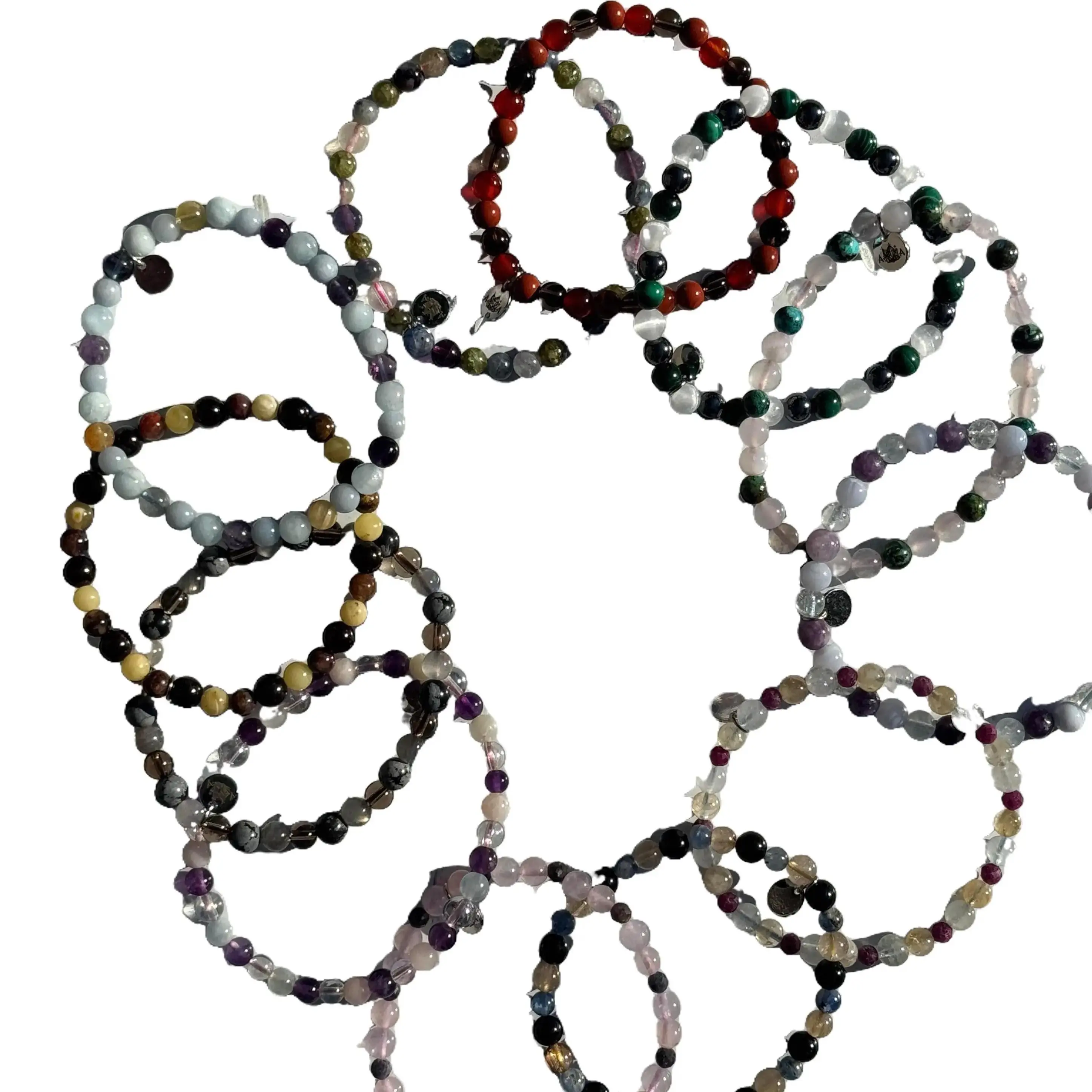 Amityville Apothecary Zodiac Sign Nat Crystal Bracelet - Aries, Virgo Astrology Natural Crystal Jewelry Accessory for Adults