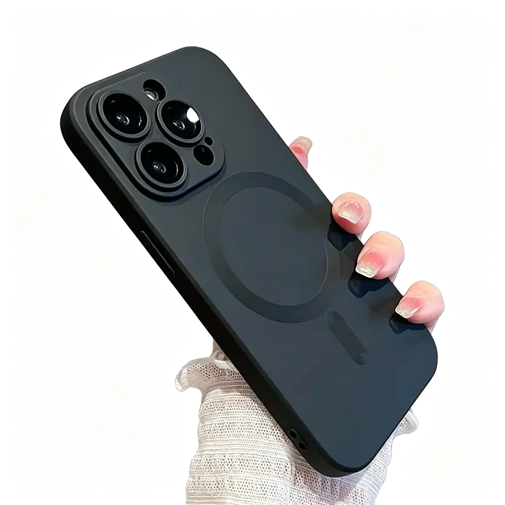 MagSafe Slim TPU Case for iPhone Series (17 Pro Max, 16, 15, 14, 13, 12, 11 Pro Plus Air) - Multi-Model, Durable, Shockproof, Magnetic Protection, Glass Lens Camera Cover, Wireless Charging Compatible