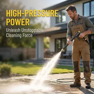 High Pressure Car Wash Water Gun, Garden Hose Nozzle Sprayer for Car Cleaning, Patio Washing, Lawn Care & Garden Watering, Multifunction Spray Gun