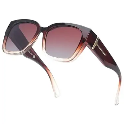 Red tea frame Tea-colored lenses