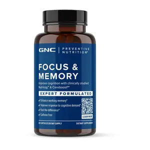 GNC PREVENTIVE NUTRITION Focus and Memory, 60 Capsules, Healthcare