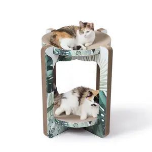 Cozy Cat Scratcher Tower (Go Green, Large)