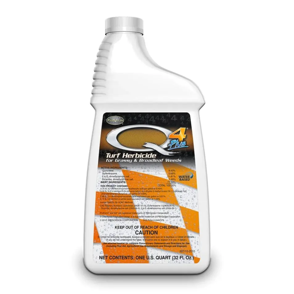 Q4 Plus Turf Herbicide for Grassy & Broadleaf Weeds Q4 Plus Turf Herbicide for Grassy & Broadleaf Weeds
