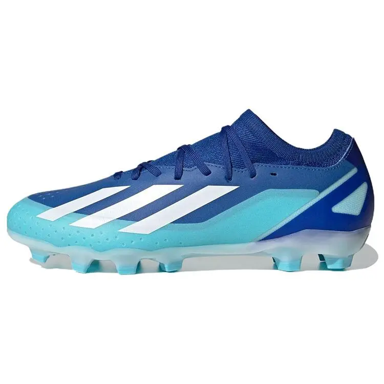 Adidas X Crazyfast.3 HG AG Blue White Comfort' Minimalist Cushioned Breathable Soccer Cleats Unisex ID9345