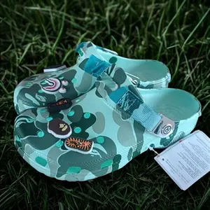 Trendy Camo Pattern Foam Clogs – Unisex Casual Slip-On Shoes - Outdoor Casual Comfort Shoes - Gift For Him Her