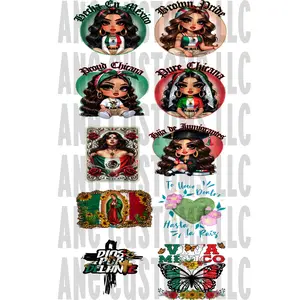 Mexico Gangsheet - Decorative Poster Featuring Mexican Culture and Themes for Room Decoration and Artistic Wall Decor