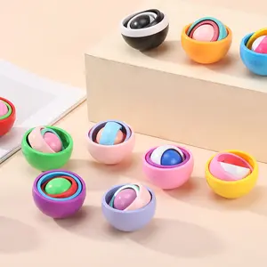 Unique track ball decompression toy (set of 3), creative bead track infinite cube sensory ball, 3D fingertip universal puzzle top, suitable for autism, ADHD, and adult relaxation, Stress Relieving Accessory, Sensory Fidget Relief, Calming Sensory Tools