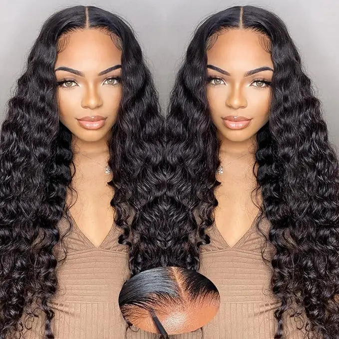 ISEE HAIR 13x6 Full Lace Frontal Glueless Water Wave Ear To Ear Natural Durable Lace Pre-Cut Tiny Knots  Human Hair Wig Beginner-Friendly With Drawstring #TikTokShopSpringGlowUp, Glueless Construction,summerwins