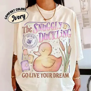 Vintage The #Snugglyyy Duckling Brewing Shirt, Go Live Your Dream Quote Tee, Tangled Princess Lantern Shirt, Magic Kingdom Matching Trip