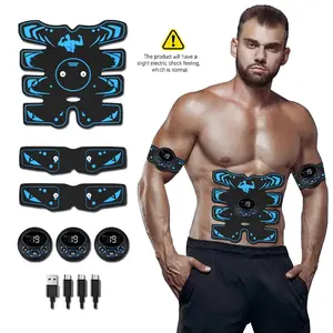 ABS Trainer Electronic Muscle Stimulator, Relaxing Massage Device, Lazy Muscle Quick Body Shaping, Fitness Equipment for Men and Women