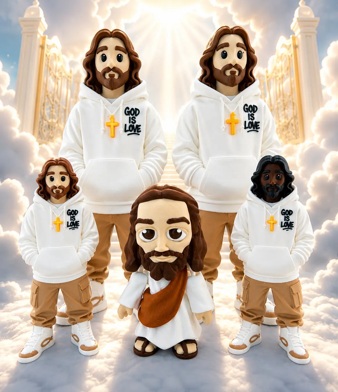 Urban Jesus Figure 3d Print