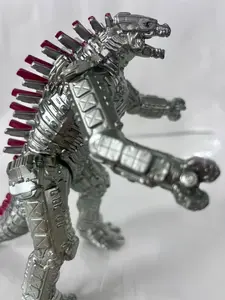 Mechanical Steel Monster Model, 3D Dinosaur Figurine, Movable Arms Legs Tail, Party Decoration, Holiday Gift, Unique Collectible