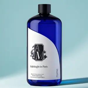 Midnight in Paris Scented 500ML Liquid Aromatherapy Essential Oil, Reed Diffuser Refill, Home Indoor Air Freshener, Bathroom Fragrance