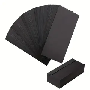 100 packs of black business envelopes, suitable for cheques, invoices, and mailing letters (4-1/8 x 9-1/2 inches)