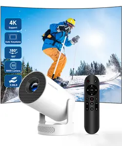 [US Warehouse] Magcubic HY300Pro+ Projector 0.8:1 Short Projection Throw Ratio Android 14 Allwinner H726 8K 4K Videosource Supported  Native 1280*720P 290ANSI WIFI6 BT5.4 Built-in Speaker Home Cinema Portable Smart Upgraded HY300Pro Mini