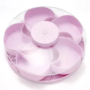 Separate Rotating Snack Tray, Multi-Tiered Fruit Dispenser, Living Room Coffee Table, Home Use Candy and Nut Storage Plate, Suitable for Food, Snacks, Fruits