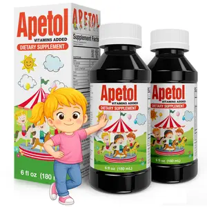 APETOL Zinc-Infused Appetite Booster & Brain Health Liquid Dietary Supplement - US Healthcare Support for Kids, Aids Digestive Health & Memory, 6 Fl Oz, 2-Pack