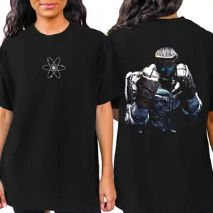 Atom - Real Steel Menswear Gift for movie fans Top Apparel Classic Oversized Seamless Simple Straight Man designer shirt_922 All Fit Tee Cotton Style