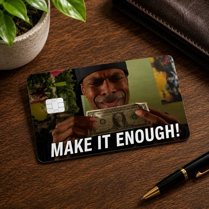 2 pcs Make it enough card sticker
