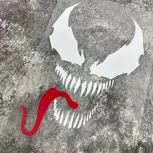 Venom Pattern Car Sticker, Waterproof & Sunproof Car Body Decal, Self-adhesive Car Decorative Sticker for Car Window, Bumper, Body Coverage Scratches, Decal for Cars