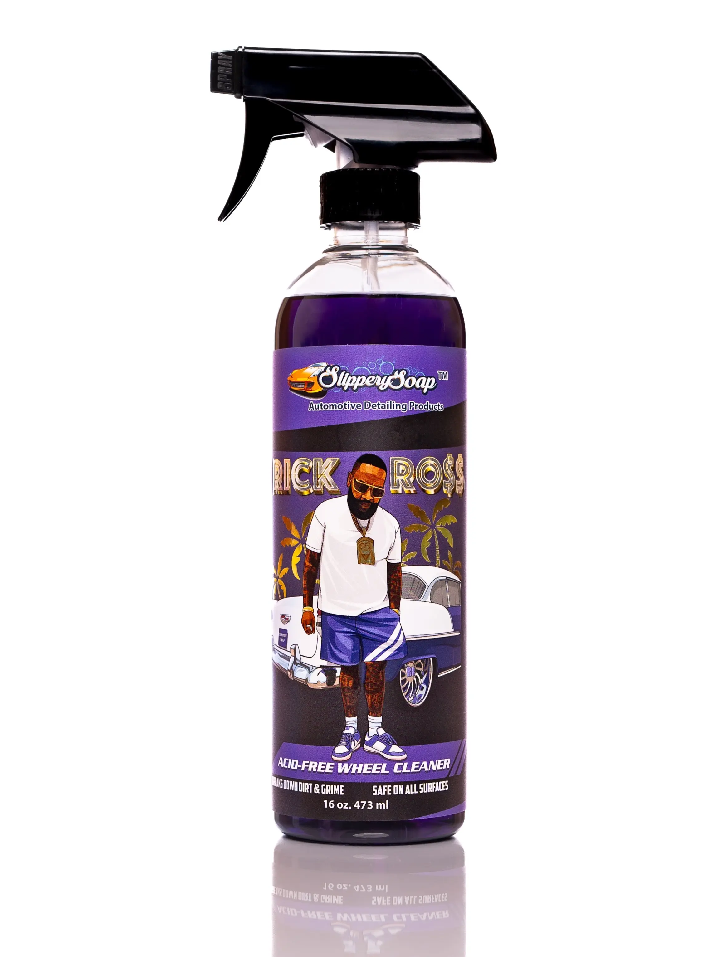 Slippery Soap Rick Ross Wheel Cleaner for Safe and Effective Cleaning on All Wheel Finishes -Non Hazardous Materials