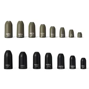 Nako 200% Sensitive Tungsten Worm Weights | Fishing Bullet Weights | 5 Pack | Eco-Friendly & No Chip | Diamond Polished