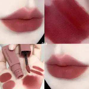 HERORANGE Matte Lip Mousse Set 6-piece set, velvet texture, long-lasting waterproof lip makeup, high color rendering and non fading lipstick, comfortable and lightweight formula, suitable for daily leisure and work fashionable cosmetics lip gloss ！！