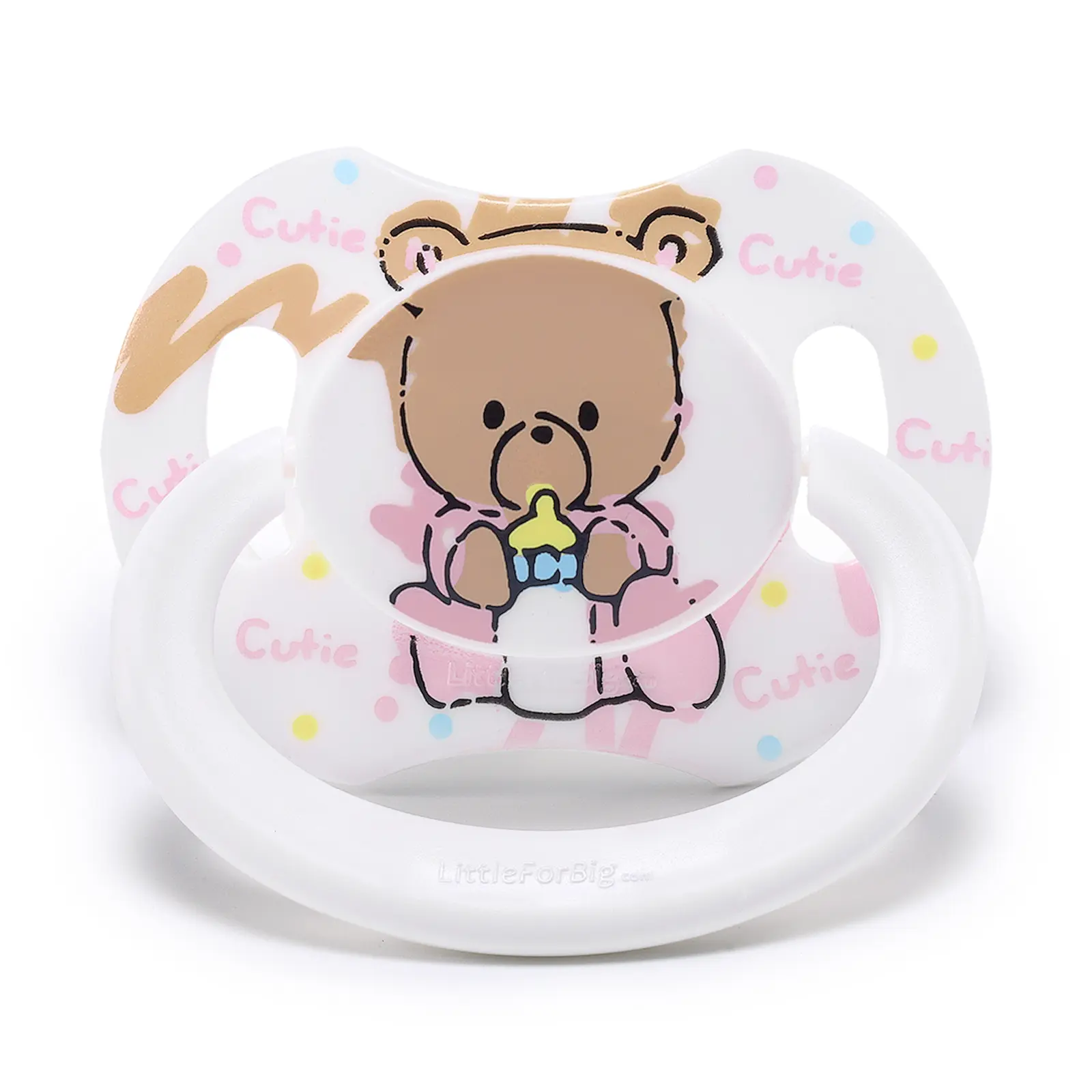 LittleForBig Bigshield Generation-II Adult Sized Printed Pacifier,Removable Components,DIY Collectible,Playful Graphic