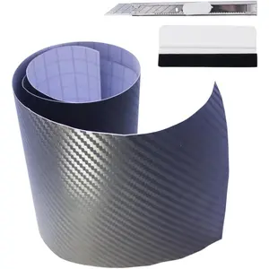 Vinyl Matte Black Carbon Fiber Sticker Carbon Fiber wrap Carbon Fiber Tape  wrap Exterior Vinyl Sticker Sticker Sheet(1.45ft*5ft)