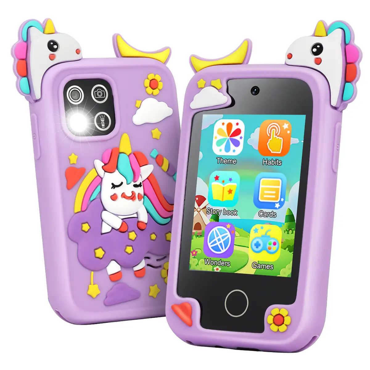 Kids Smart Phone for Girls,boys Gifts - Toddler Christmas Birthday Gift for Age 3 4 5 6 Year Old, Kids Cell Phone Toy with Touchscreen, Dual Cameras,
