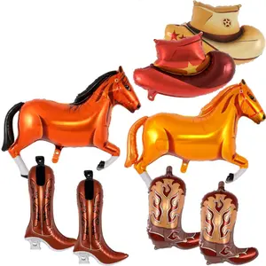 8Pcs Western Balloons, Western Cowgirl Cowboy Party Balloons,Cowgirl Bachelorette Party Decorations Cowgirl Boot Hat Horse Foil Balloons for Western Rodeo Birthday Party Supplies - Home Improvement.