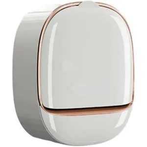 Bathroom Shower Soap Box Wall Mounted ABS Soap Box With Lid Waterproof Soap Dish Washing Board Storage Box (Green/White)