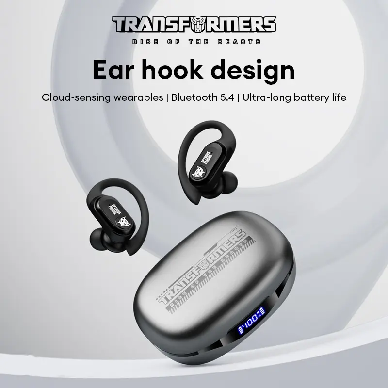 Transformers T26 Pro HIFI Sound Quality Bluetooth Earphones Dual Microphone ENC Noise Reduction Easy To Carry Fit Ear Design Comfortable To Wear