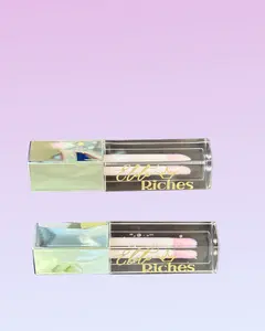 EliteRiches - Pink tint - Lip gloss - Pretty in Pink Cosmetic Lipstick Makeup Scent Clear Color Strawberry Glossy