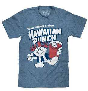 How About a Nice Hawaiian Punch Retro Punchy T-Shirt - Cabo Blue