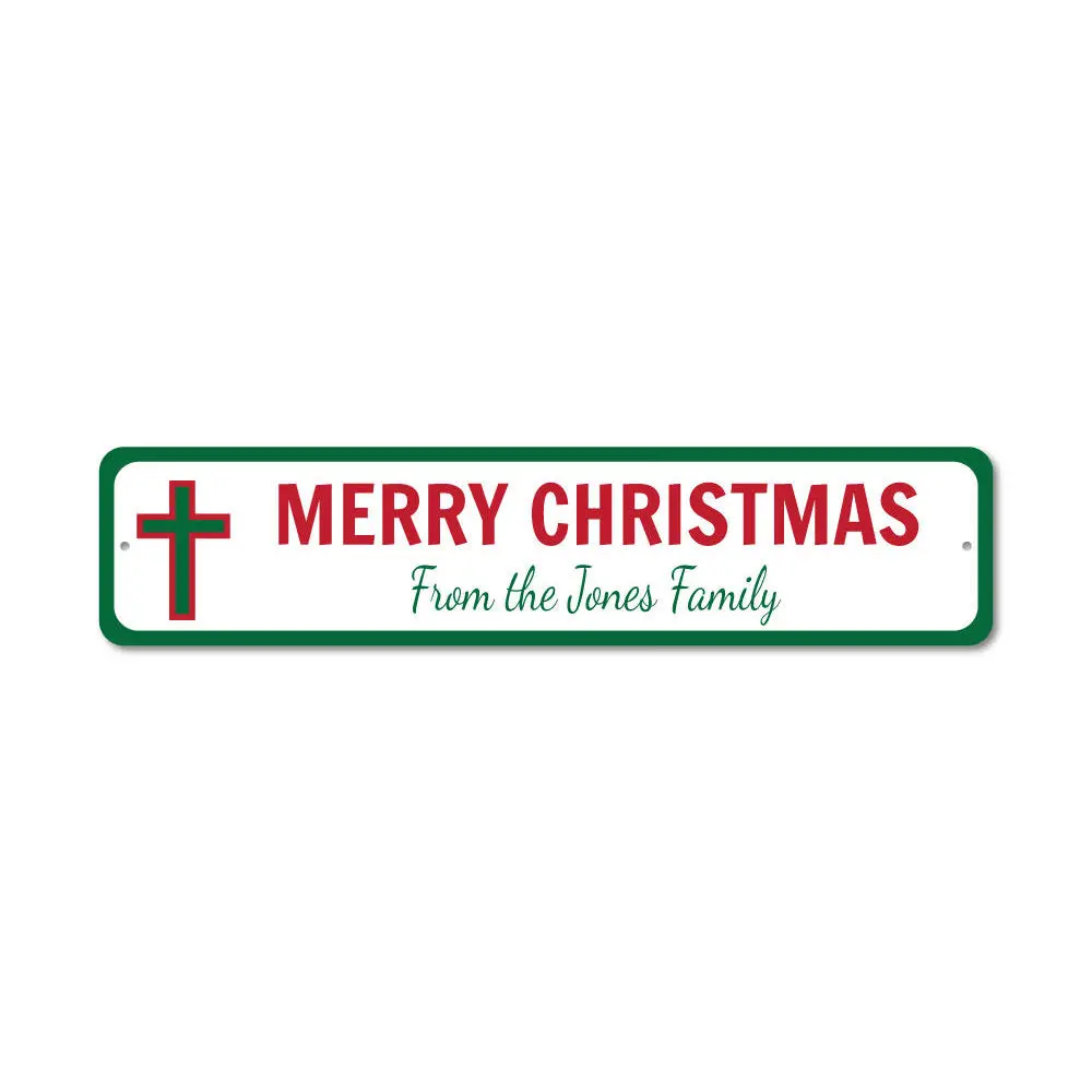 Christmas Cross Sign