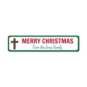 Christmas Cross Sign