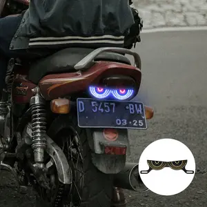 Motorcycle LED Lights Devil Eye Cat Eye Dynamic Tail Light Car Tail Decorative Lamp Strobe Eagle Eye Lamp Accessories